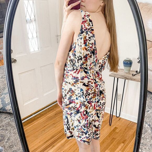 Alice + Olivia Silk Mini Dress Abstract Print - Picture 3 of 7